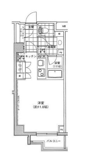 プライマル大泉学園 405 間取り図