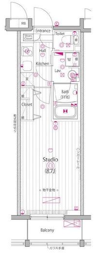ガーラ・グランディ清澄白河 6階 間取り図