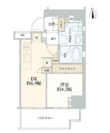 アトラス西早稲田 4階 間取り図
