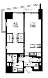 パークリュクス新宿御苑前mono 12階 間取り図