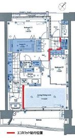 HARUMI FLAG SEA VILLAGE (晴海フラッグ シーヴィレッジ) 8階 間取り図