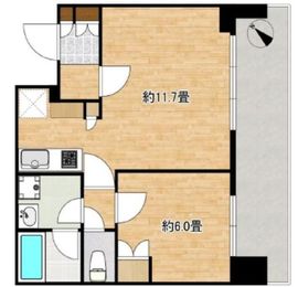 ブリリアタワー浜離宮 18階 間取り図