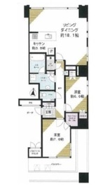 ワールドシティタワーズ キャピタルタワー 28階 間取り図