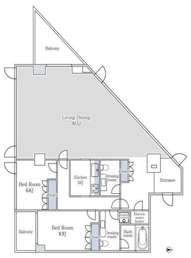 クエストコート原宿 403 間取り図