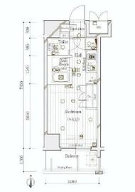 ガリシアヒルズ西麻布WEST 9階 間取り図