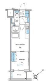 ルフォンプログレ赤塚 804 間取り図