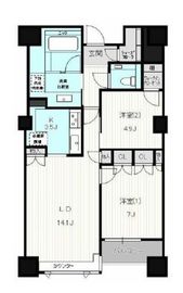 グランスイート六番町 1階 間取り図