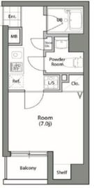 シャンブリーズ御茶ノ水 4階 間取り図