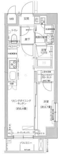 サクラティアラ宮崎台ヒルズ 5階 間取り図