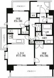 ライオンズシティ白金高輪 1201 間取り図