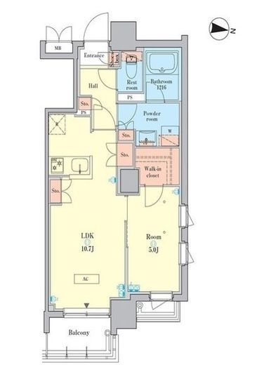 RJRプレシア千鳥 512 間取り図