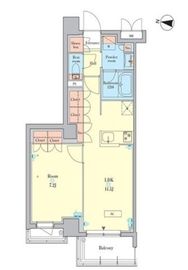 RJRプレシア千鳥 411 間取り図