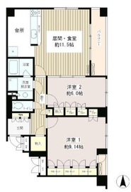 クラッサ目黒かむろ坂 104 間取り図