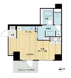 リビオ綱島 9階 間取り図