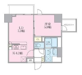 ミ・レコルテ新横浜 207 間取り図