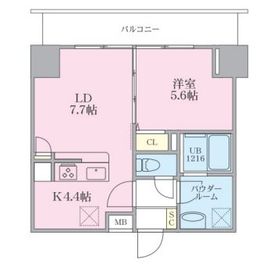 ミ・レコルテ新横浜 906 間取り図