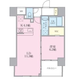 ミ・レコルテ新横浜 902 間取り図