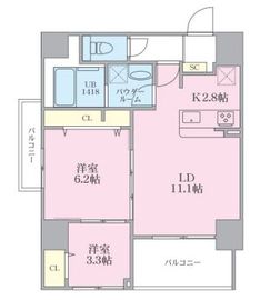 ミ・レコルテ新横浜 404 間取り図