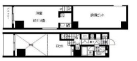 ボルト東新宿 806 間取り図