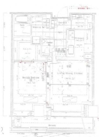 パークコート神宮北参道ザタワー 19階 間取り図