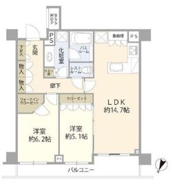 ディアナコート八雲桜樹 4階 間取り図