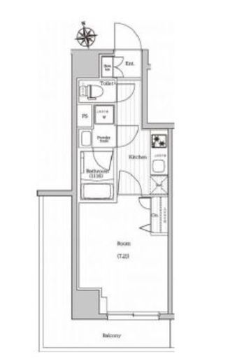 プレミアムキューブジー東新宿 2階 間取り図