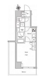 プレミアムキューブジー東新宿 2階 間取り図