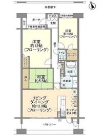 港北センターヒルズ 6階 間取り図