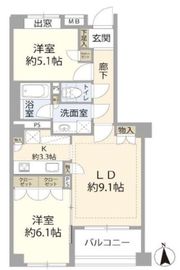 ネオマイム大倉山 2階 間取り図