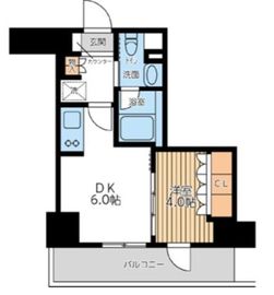 City Lux Tobe 201 間取り図