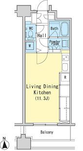 レジディア西麻布 311 間取り図