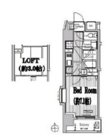 ミュゼ南麻布 1004 間取り図