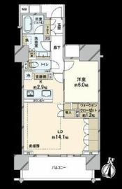 ザ・パークハウス市ヶ谷 3階 間取り図