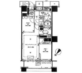 ザ・東京タワーズ シータワー 24階 間取り図