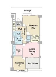 シーリアお台場 3-5-410 間取り図
