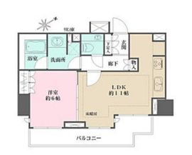 パークハウス小石川 5階 間取り図