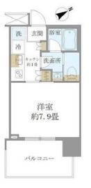 ブリリアタワー浜離宮 14階 間取り図