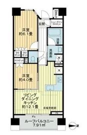 ライオンズ武蔵中原ステーションプラザ 7階 間取り図