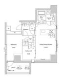 ザ・パークハビオ人形町レジデンス 701 間取り図