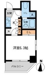 グローバン森下 301 間取り図