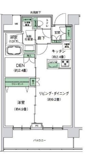スタイリオ梶が谷 606 間取り図