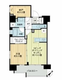 リストレジデンス築地 11階 間取り図