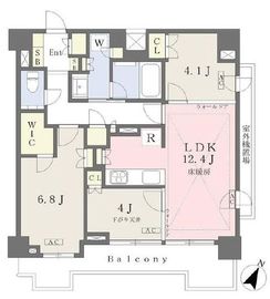 リビオレゾン参宮橋 5階 間取り図