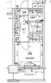 アンディーン月島 8階 間取り図
