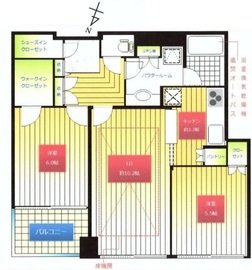 シティタワー有明 25階 間取り図