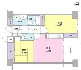 デュエット北千住セレナ 3階 間取り図