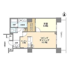 豊洲シエルタワー 7階 間取り図