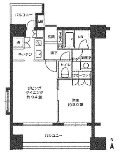 カスタリア森下 204 間取り図