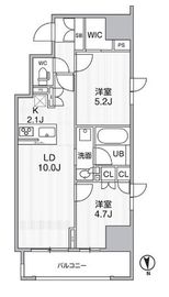 シーズンフラッツ新御徒町 1002 間取り図