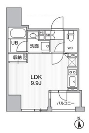 シーズンフラッツ新御徒町 304 間取り図
